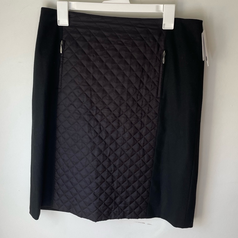 Doncaster NWT Quilted Black Pencil Business Casual Skirt Women’s 10